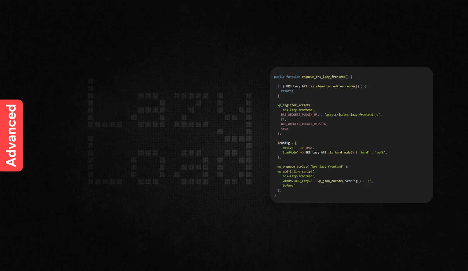 Splash screen of the lazy load article