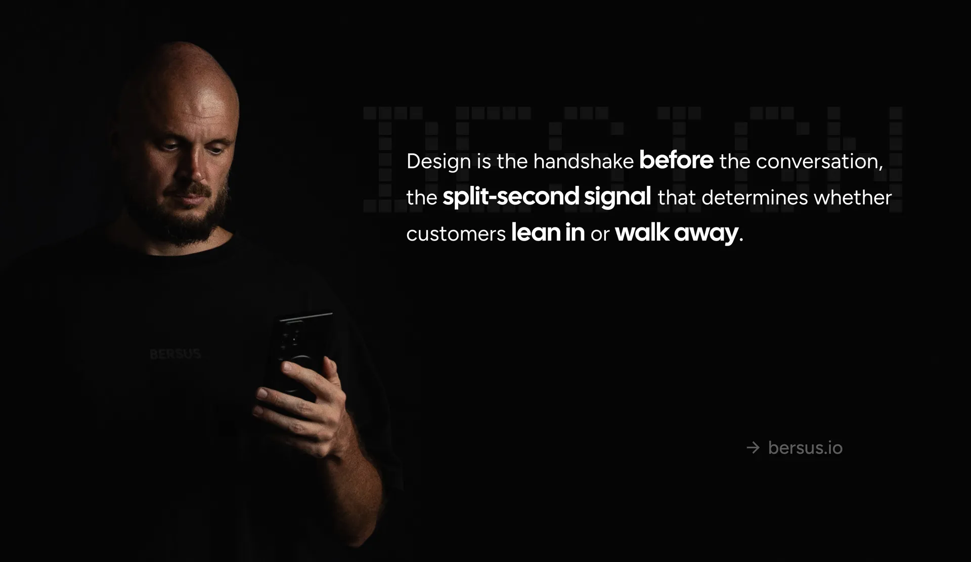 design as a language splash screen